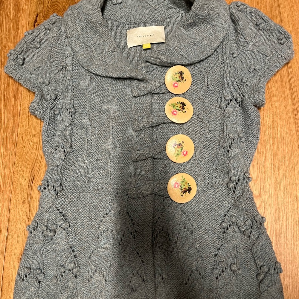 Leifsdottir Blue Knit Sweater